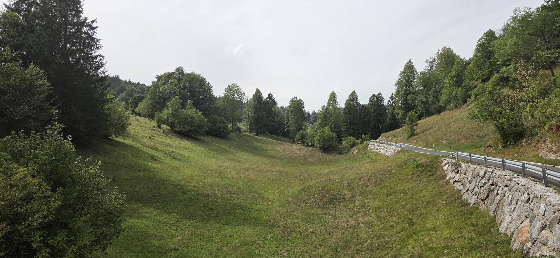 Entspannte Landschaft in Slowenien