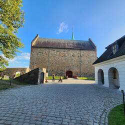 King Haakon V Magnusson built the fortress.