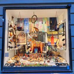 Traditional hand-painted Swedish Dala horses
