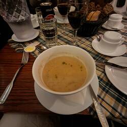 Mushroom soup with fennel! Fantastic!