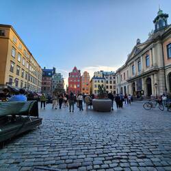 Stortorget, the oldest public square in Stockholm's historic Gamla Stan