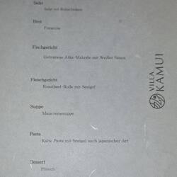 Abendessen Tag 2