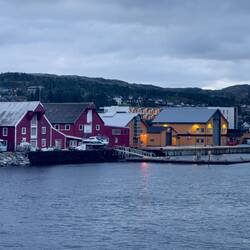 Rørvik at dusk.