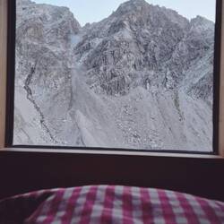 Blick beim Aufwachen