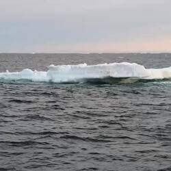 Ice on water is noisy!