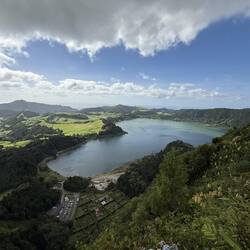 Aussicht auf den Lagoa das Furnas