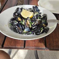 Ich war tapfer, es war lecker. Niesmuscheln mit Knoblauch