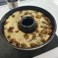 On s'est fait un super clafoutis avec tes mirabelles, Cathy ! Encore merci 😘😘 !