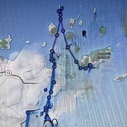 Inreach track today. Quarry Bay to Devils Island, to La Pointe at Madeline Island.