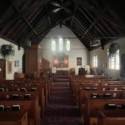 Inside St. John's United Church of Christ.