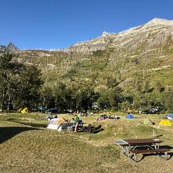 Morgenerwachen auf dem Camping