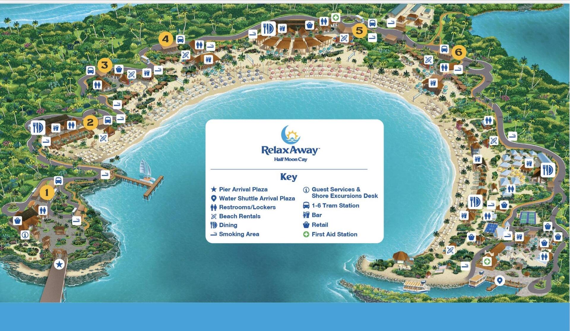RelaxAway Half Moon Cay Map