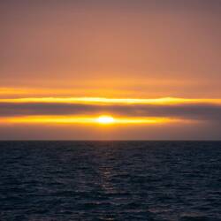 Sunset. Hopefully we will be spared of fog.