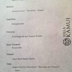 Abendessen am 3. Tag