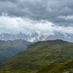 Blick auf das Mont Blanc Massif