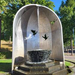 Schöner Brunnen in Hemfurth.