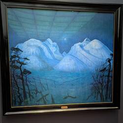 Winternacht in den Bergen von Harald Oscar Schiberg
