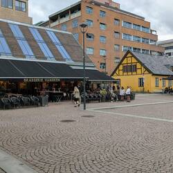 Brasserie Hansken am historischen Platz Christiana Torv