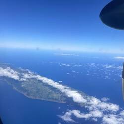 Vorne São Jorge, hinten (kleine Insel) Graciosa
