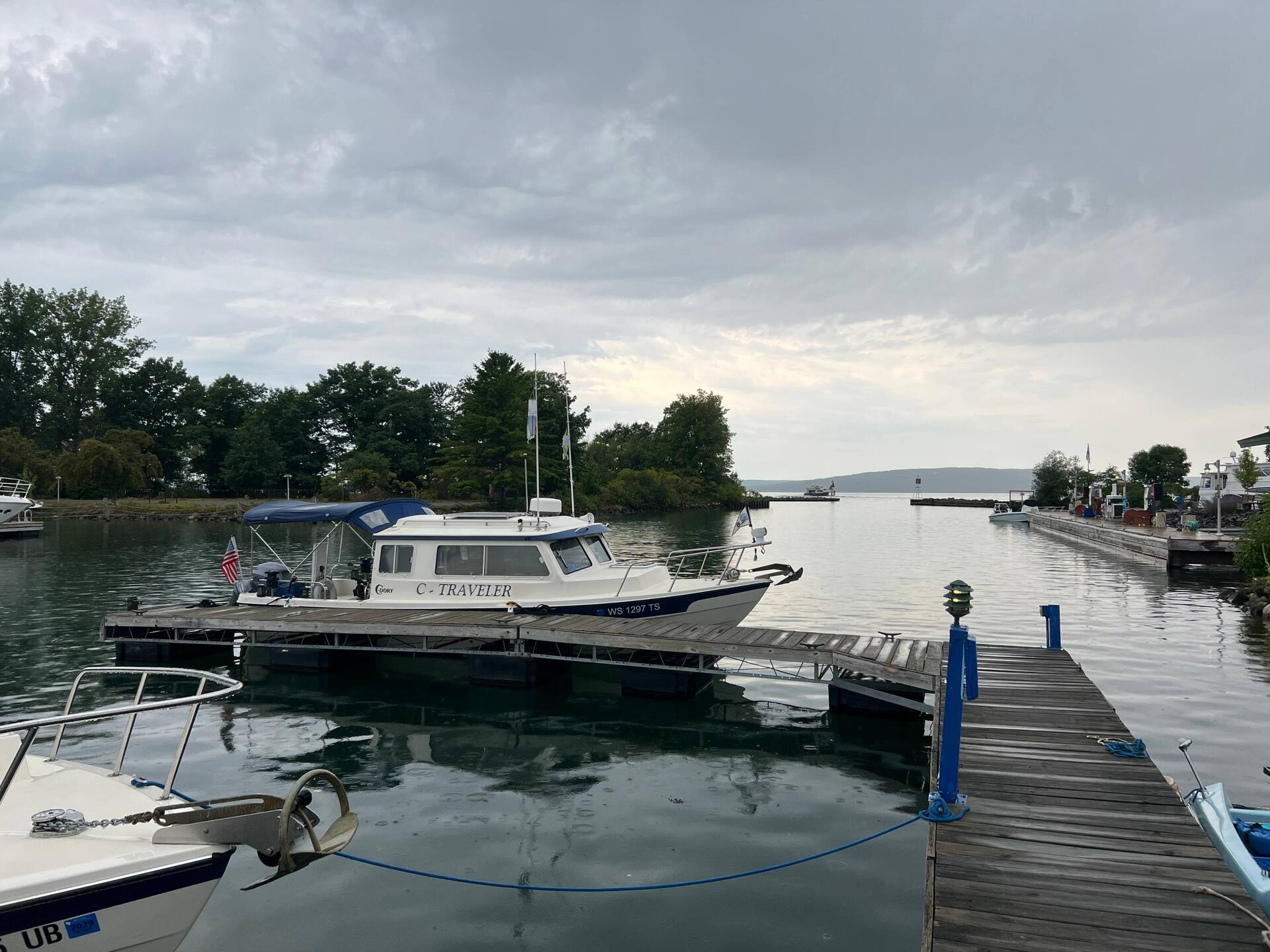 Cloudy with some light rain this morning before leaving Madeline Island.