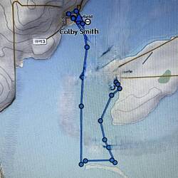 My Inreach track today.