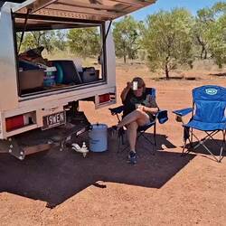 Lunch at the 20 k end. SCRAMMY Lookout