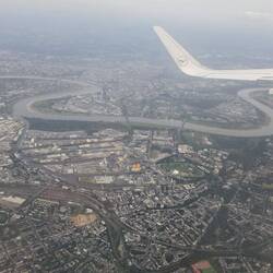 Düsseldorf aus der Vogelperspektive