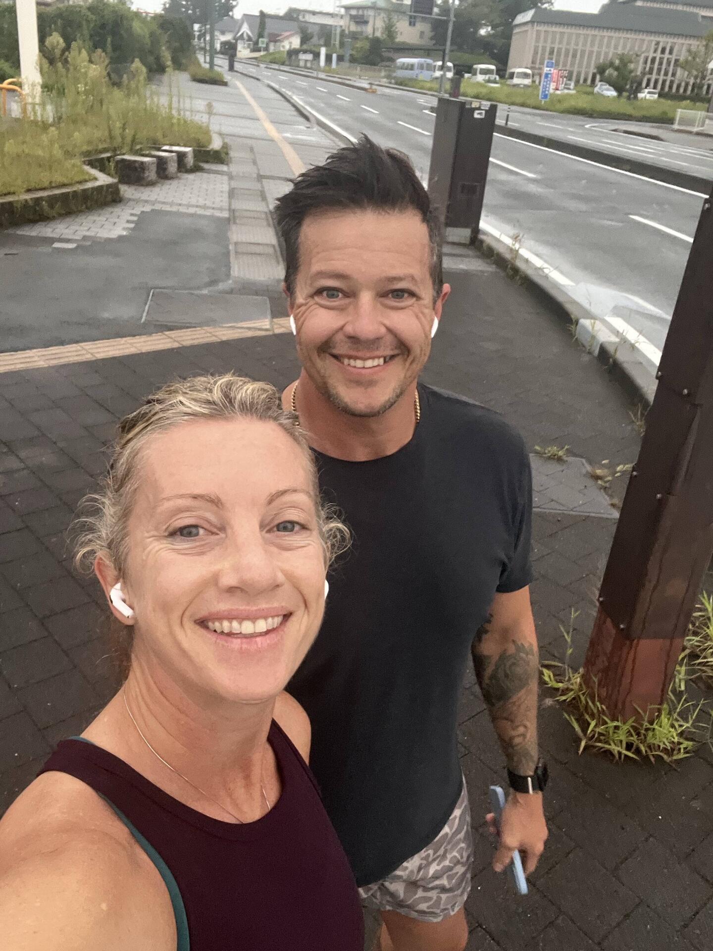 Quick run at the base of Mount Fuji