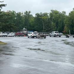 Parking lot for the boaters kind of empty this afternoon.