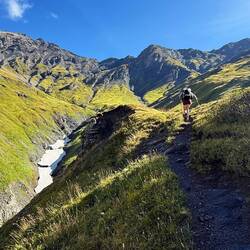 Wir müssen nach ganz oben. Aufstieg zum Col de Salenton