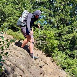 Wenn der Trail so verläuft purzeln auch die Höhenmeter