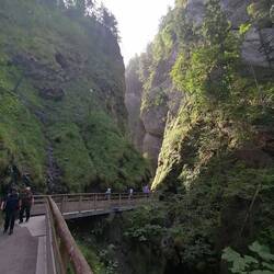 Auf dem Weg zur Liechtenstein Klamm