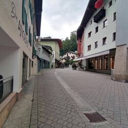 Eine ruhige Seitengasse in Berchtesgaden