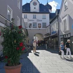 Ein Stadttor in Ruhpolding