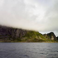 Looks like the sun is trying to break through ... en route to Bødø.