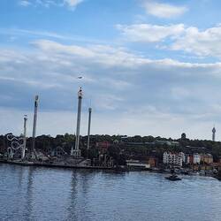 Gröna Lund amusement park on the island of Djurgården in Stockholm
