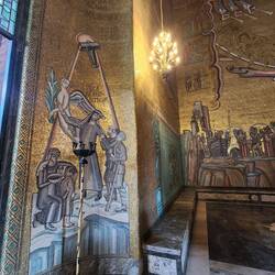 The Golden Hall: picture of Swedish nurse and humanitarian Elsa Brändström.