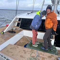 The crew is finally of use: their weight is setting off the syphon for the fuel transfer.