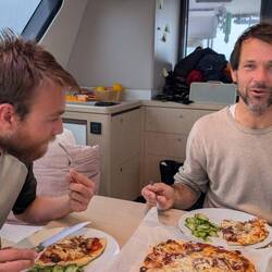 Pizza day! That's rare.