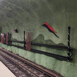 fragments and relics from demolished old Stockholm buildings