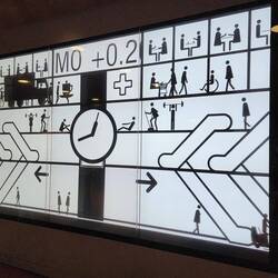 Cuckoo clock: it is animated and changes with the time