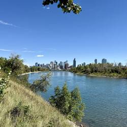 Rückblick auf Downtown Calgary