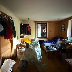 Zum Glück ist das Apartment groß genug um alles zu lüften