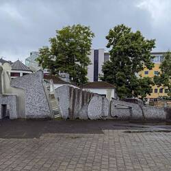 "Between Sky and Mountain" by Philippe Dommen; installed in 2004.
