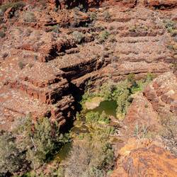 Hamersley Gorge von oben