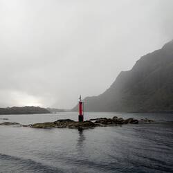 On approach to Stamsund in the Lofoten Islands.
