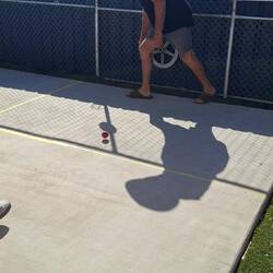 Handball to start the yard tour