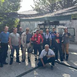 Gruppenfoto vor der Abfahrt