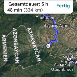 Aber da ist ganz schön was strittig zwischen Armenien und Azerbaijan