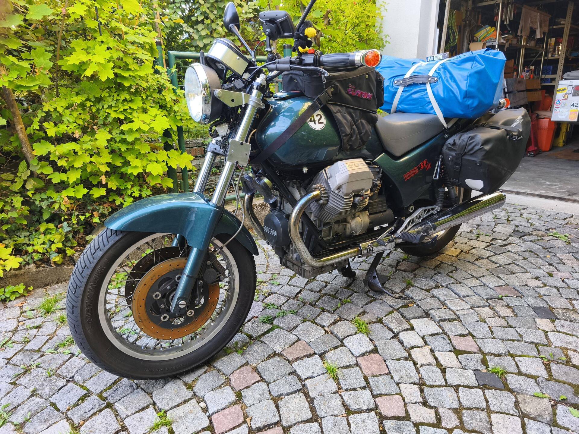 Diesmal ist das Zelt mit eingepackt